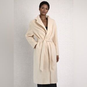 Vintage Zandra Rhodes belted wool blend coat